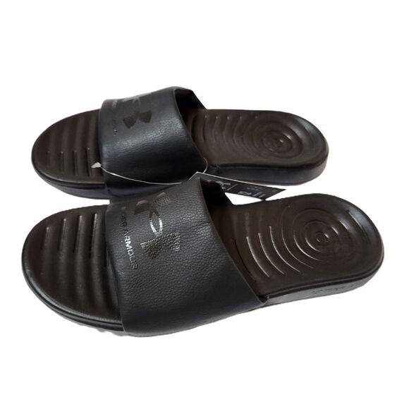 Under Armour Men's Graphic Slide Sandals Size 12 – Black Slip-On - Picture 1 of 9